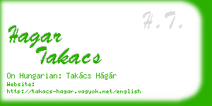 hagar takacs business card